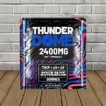 Domewrecker Thunderdome THCp D8 D9 Gummies 2400mg - Sour Blue Watermelon -- 2ct Pack