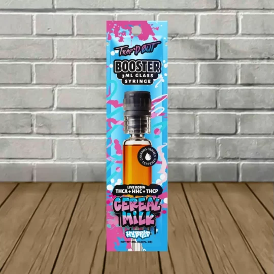 Domewrecker Trap'd Out Booster THCa THCp Blend 3ml Syringe - Cereal Milk -- Hybrid