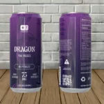 Dragon THC FIZZZZ High-Potency Seltzer 75mg - Blue Razz -- Single Can