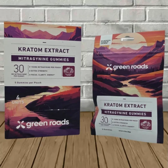 Green Roads Kratom Gummies 150mg - Zen Berry Blend -- 5ct x 4 = 20 Gummies BULK CASE