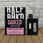 Half Bak'd Live Sauce THCa THCp 4g Disposable Vape - Pink Picasso -- DISPOSABLE