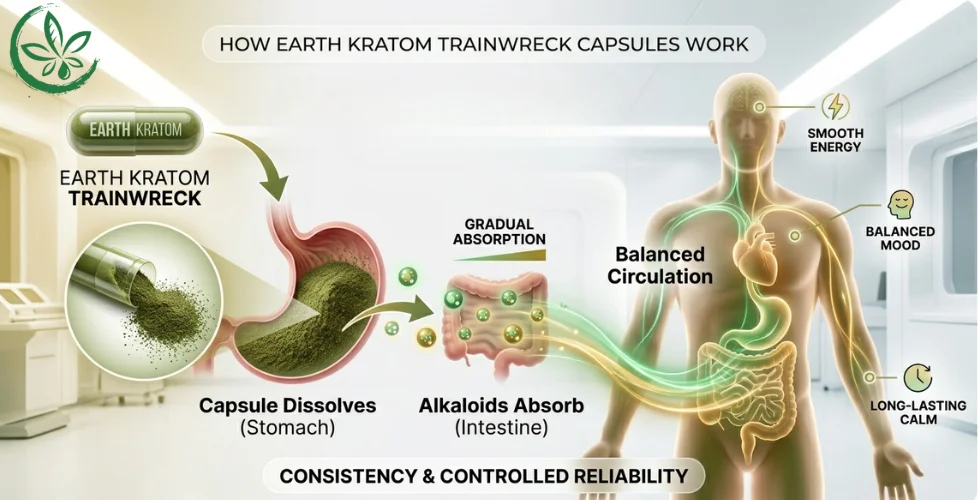 How Earth Kratom Trainwreck Capsules Work