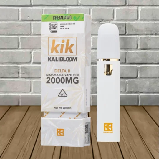 KIK Kalibloom Delta-8 Disposable 2g - ChemDawg -- Indica -- DISPOSABLE