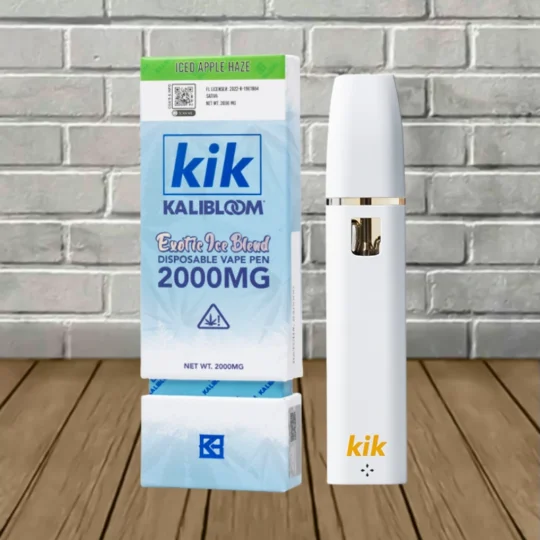 KIK Kalibloom Exotic Ice Blend Disposable 2g - Ice Apple Haze -- Sativa -- DISPOSABLE