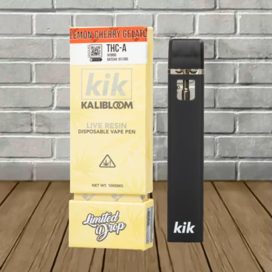 KIK Kalibloom Live Resin Disposable 1g - Lemon Cherry Gelato -- Hybrid -- DISPOSABLE
