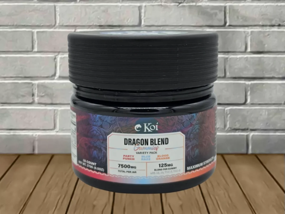 Koi Dragon Blend D9 | D8 | THCp | THCb Gummies 7500mg - Great CBD Shop