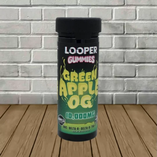 Looper D9 D8 HHC THCp Gummies 10000mg-Green Apple OG