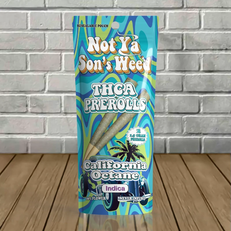 Not Ya Son's Weed THCa Prerolls 2ct-California Octane -- Indica