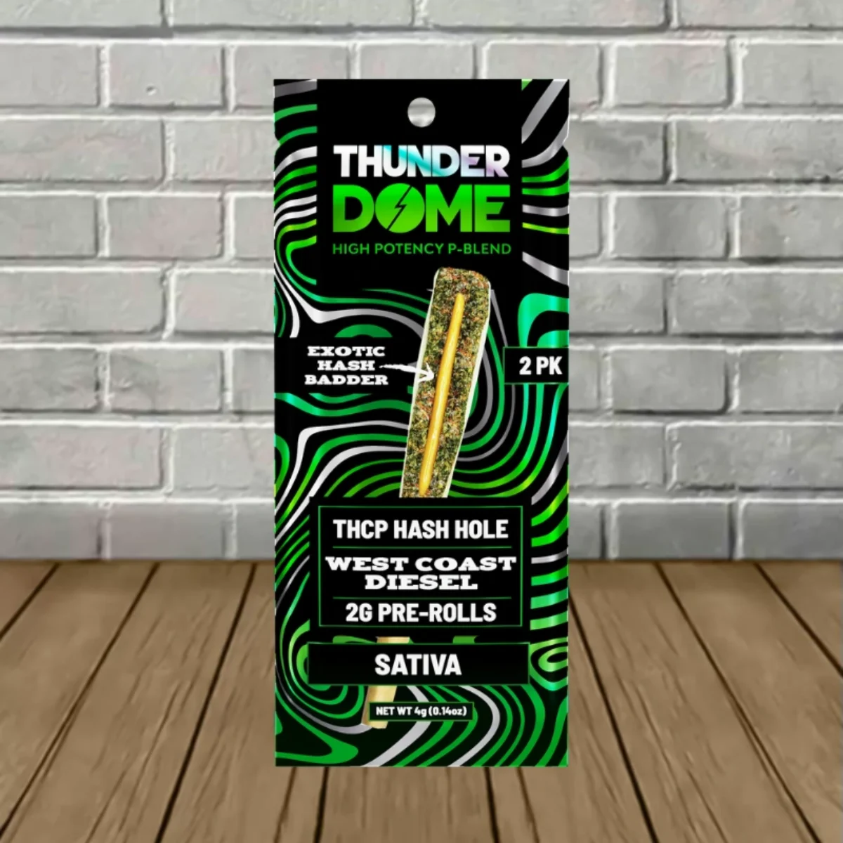 ThunderDome THCp Hash Hole Prerolls 4g - Great CBD Shop
