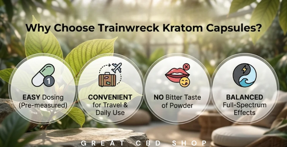 Why Choose Trainwreck Kratom Capsules?