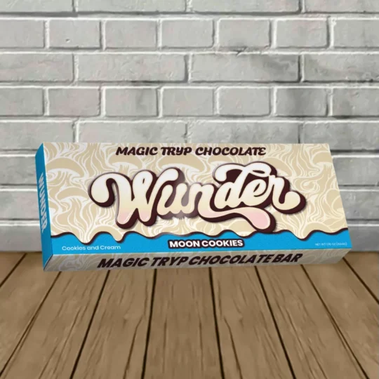 Wunder Magic Tryp Mushroom Chocolate Bars-Moon Cookies -- Single Bar