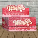 Wunder Magic Tryp Mushroom Chocolate Bars-Strawberry Drip -- 10ct Bar BULK CASE