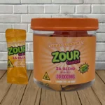 Zour Chewz D8 D9 THCp ZA Blend 1000mg-Citrus Sunburst -- BULK CASE