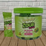 Zour Chewz D8 D9 THCp ZA Blend 1000mg-Green Apple -- BULK CASE