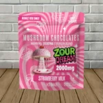 Zour Dream XXXTRA Strength Mushroom Chocolates 2000mg-Strawberry Milk