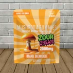 Zour Dream XXXTRA Strength Mushroom Gummies 2000mg-Orange Dreamsicle