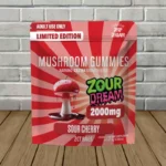 Zour Dream XXXTRA Strength Mushroom Gummies 2000mg-Sour Cherry
