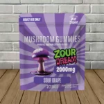 Zour Dream XXXTRA Strength Mushroom Gummies 2000mg-Sour Grape
