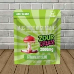 Zour Dream XXXTRA Strength Mushroom Gummies 2000mg-Strawberry Slime