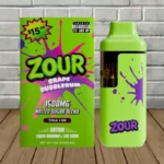 Zour Melted Sugar Blend Disposable 1.5mg-Grape Bubblegum -- Sativa -- DISPOSABLE