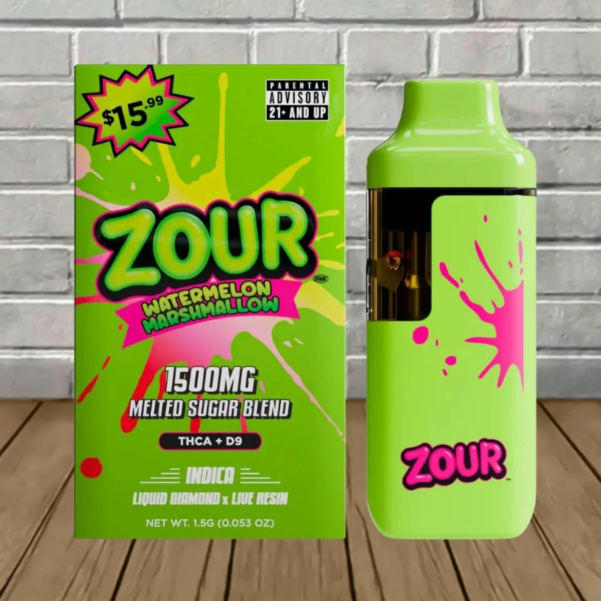 Zour THCa Melted Sugar Blend Disposable 1.5mg - Great CBD Shop Zour THCa Melted Sugar Blend Disposable 1.5mg - Great CBD Shop