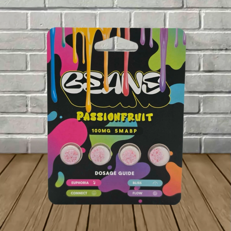 Beans Passionfruit 5-MAPB Tablets 100mg-Blister Pack