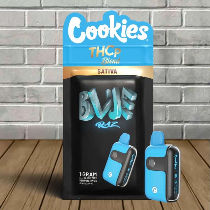 Cookies THCp Blend Disposable 1g-Blue Razz -- Sativa -- DISPOSABLE
