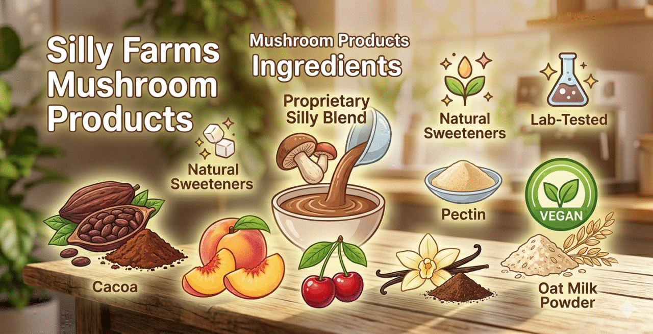 Silly Farms Mushroom Products Ingredients