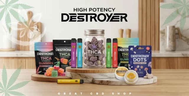 High Potency Destroyer Gummies, Vapes, and THCa Flowers
