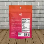 Jelly Delta-8 Gummies 600mg-Peach + Watermelon -- 2ct Single Pack-back