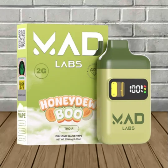 Mad Labs THCa Diamond Sauce Disposable 2g-Honeydew Boo -- Hybrid -- DISPOSABLE