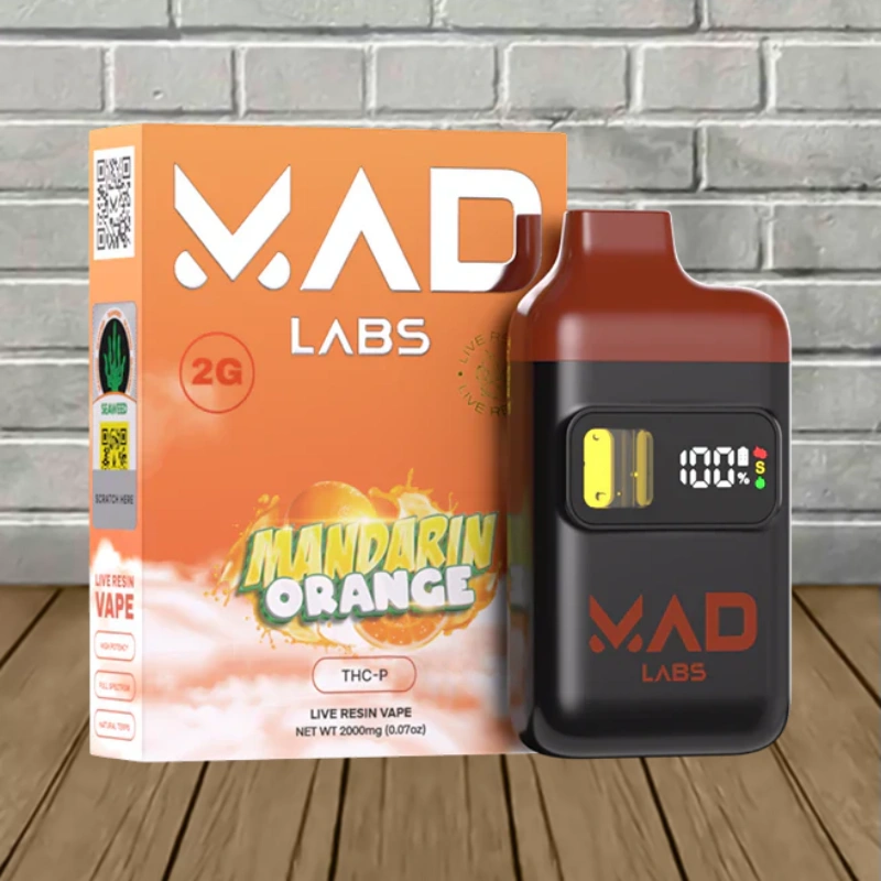 Mad Labs THCp Live Resin Disposable 2g-Mandarin Orange -- Hybrid -- DISPOSABLE