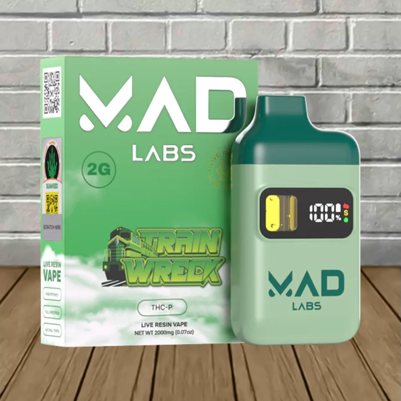 Mad Labs THCp Live Resin Disposable 2g-Train Wreck -- Sativa -- DISPOSABLE
