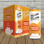 Mellow Fellow D9 CBD Seltzer 4pack-Pineapple Orange -- 4ct Case