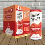 Mellow Fellow D9 CBD Seltzer 4pack-Strawberry Mango -- 4ct Case