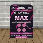 OH-MEGA MAX-NANO-MIT Kratom Extract Tablets 1600mg-Strawberry -- 4ct Single Blister Pack