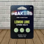 Peakers Euphoric Blend Tablets 300mg-Lemon Lime -- 3ct Blister Pack