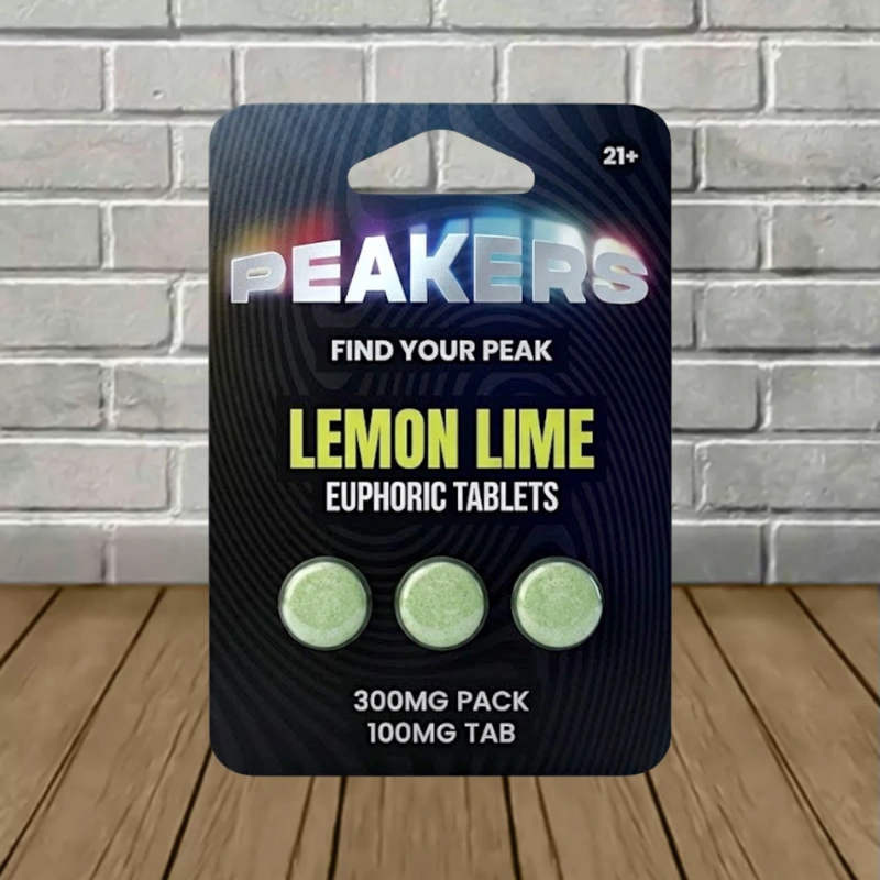 Peakers Euphoric Blend Tablets 300mg-Lemon Lime -- 3ct Blister Pack