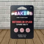 Peakers Euphoric Blend Tablets 300mg-Watermelon Splash -- 3ct Blister Pack