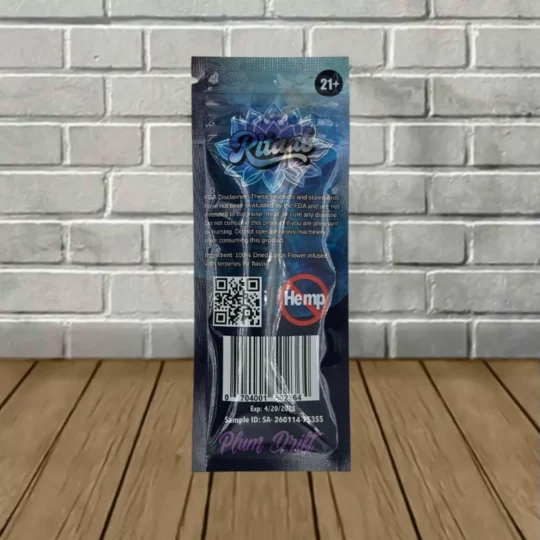 Ritual Blue Lotus Chakra Prerolls 1.5-Back of package