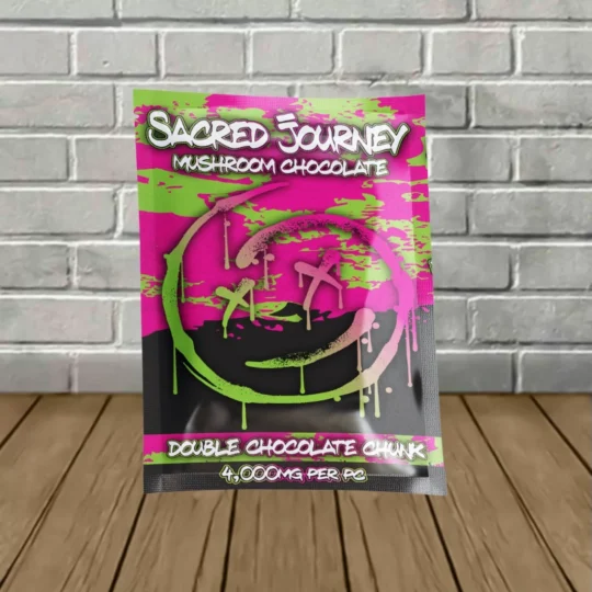 Sacred Journey Super Potent Mushroom Chocolates 4000mg-Double Chocolate Chuck -- 1ct Single Pack