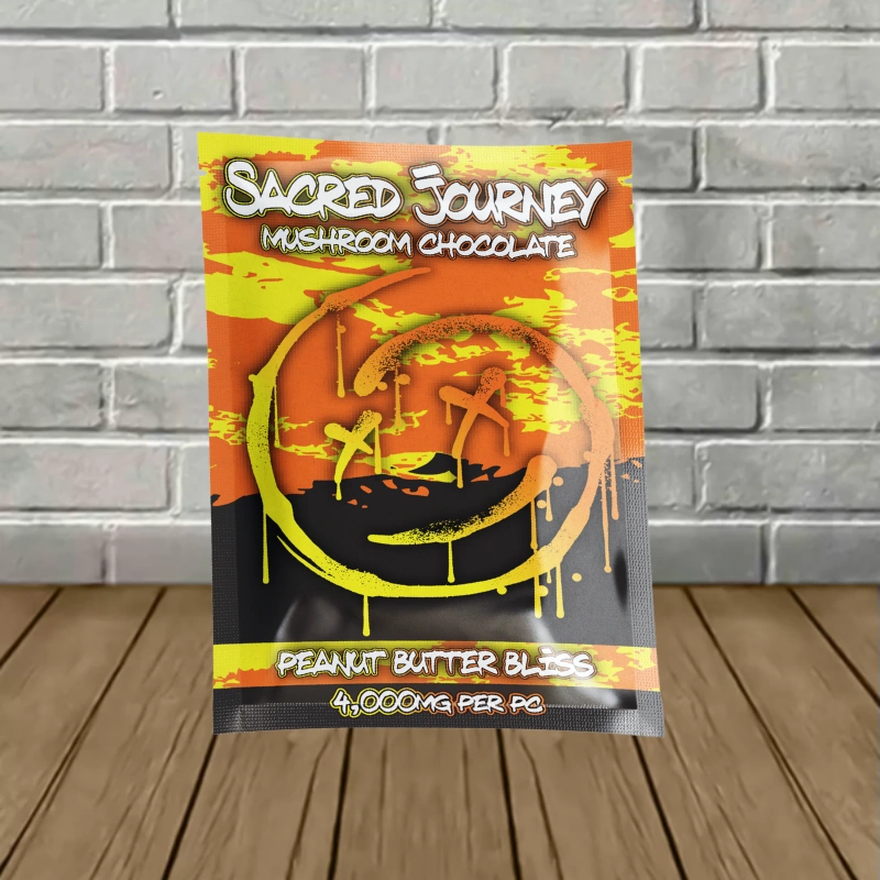Sacred Journey Super Potent Mushroom Chocolates 4000mg-Peanut Butter Bliss -- 1ct Single Pack