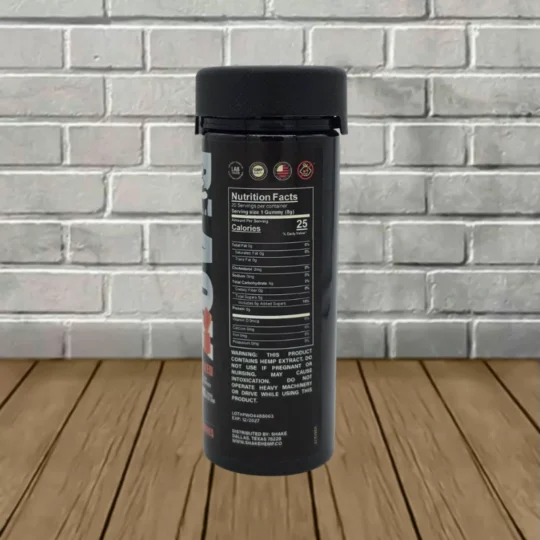 Shake Hemp Black Edition Gummies 20000mg-Mango + Cherry-back