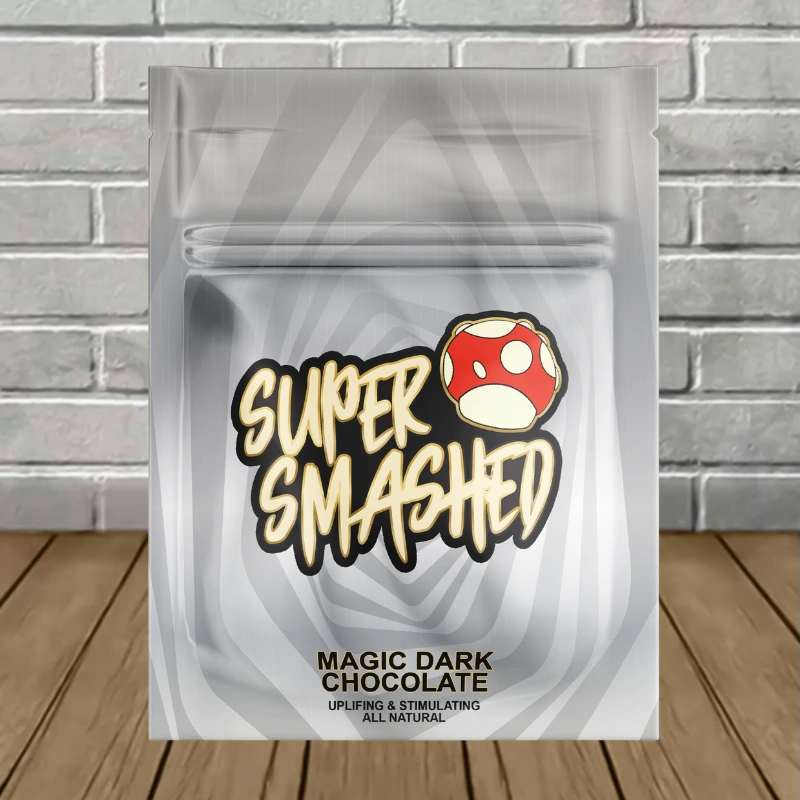 Super Smashed Mushroom Chocolate Bar 4g-Dark Chocolate
