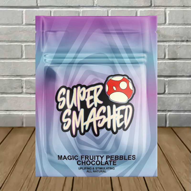 Super Smashed Mushroom Chocolate Bar 4g-Fruity Pebbles Chocolate