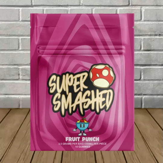 Super Smashed Mushroom Gummies 3.5g-Fruit Punch -- 10ct Single Pack