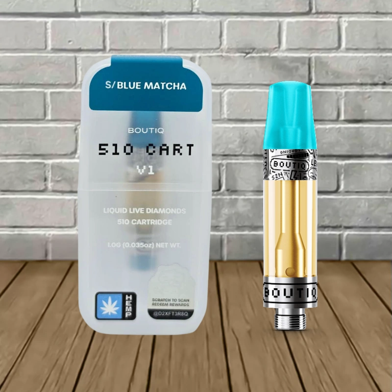 Boutiq 510 Switch Glow V1 Cartridge-Blue Matcha -- Sativa -- CARTRIDGE
