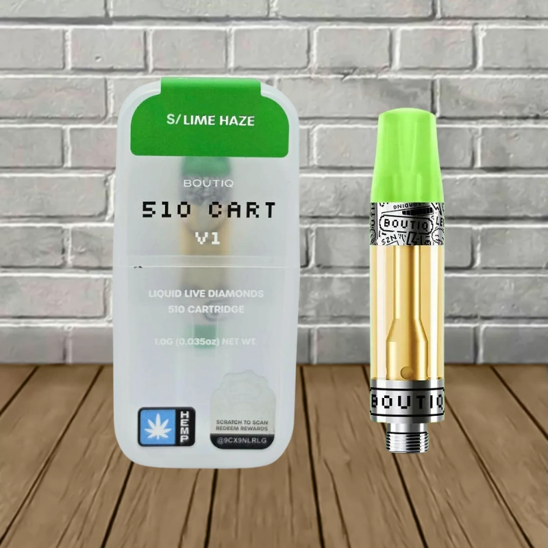 Boutiq 510 Switch Glow V1 Cartridge-Lime Haze -- Sativa -- CARTRIDGE