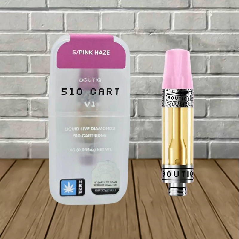 Boutiq 510 Switch Glow V1 Cartridge-Pink Haze -- Sativa -- CARTRIDGE