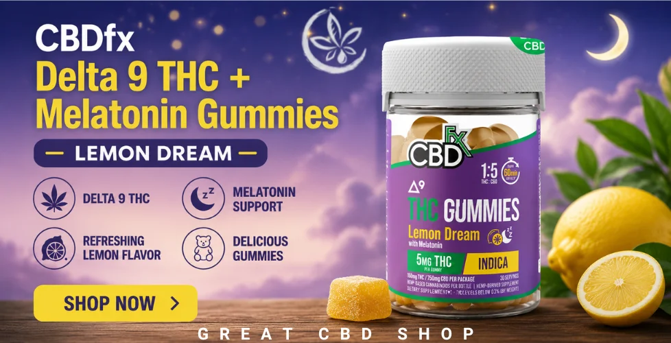 CBDfx Delta 9 Gummies with Melatonin